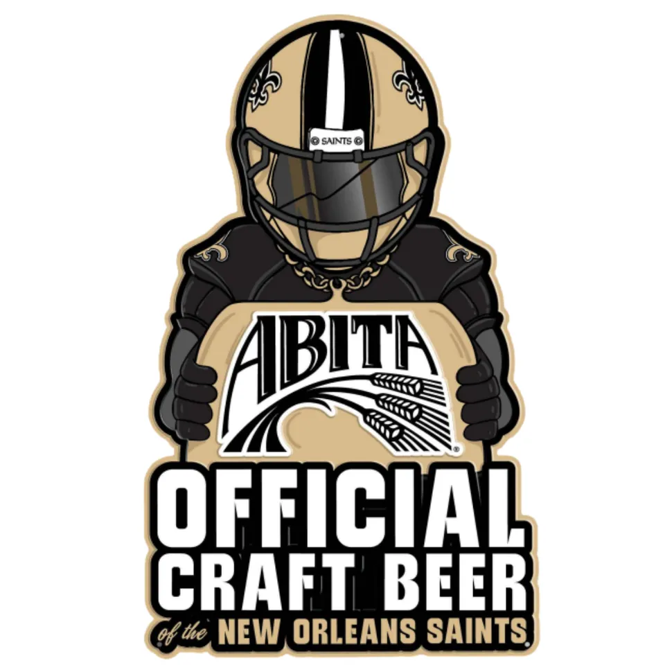 Abita Saints Tacker insegna in latta