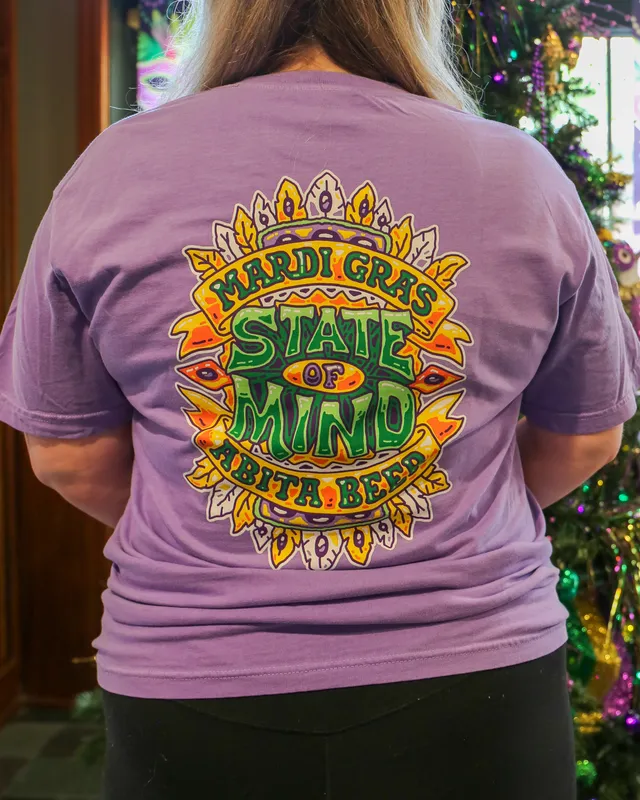 Abita Mardi Gras State of Mind maglietta