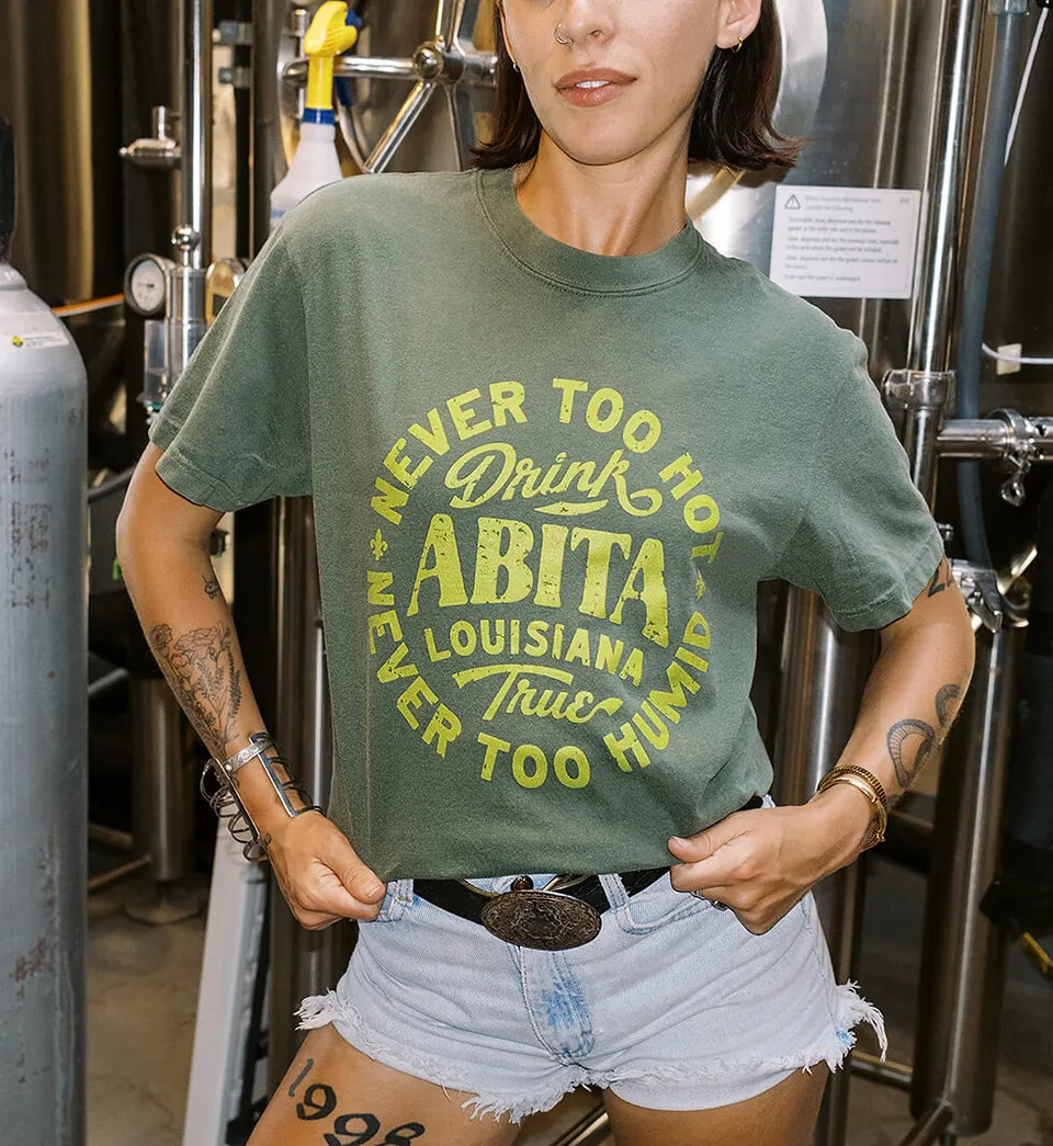 Abita Never Too Hot maglietta nera manica corta