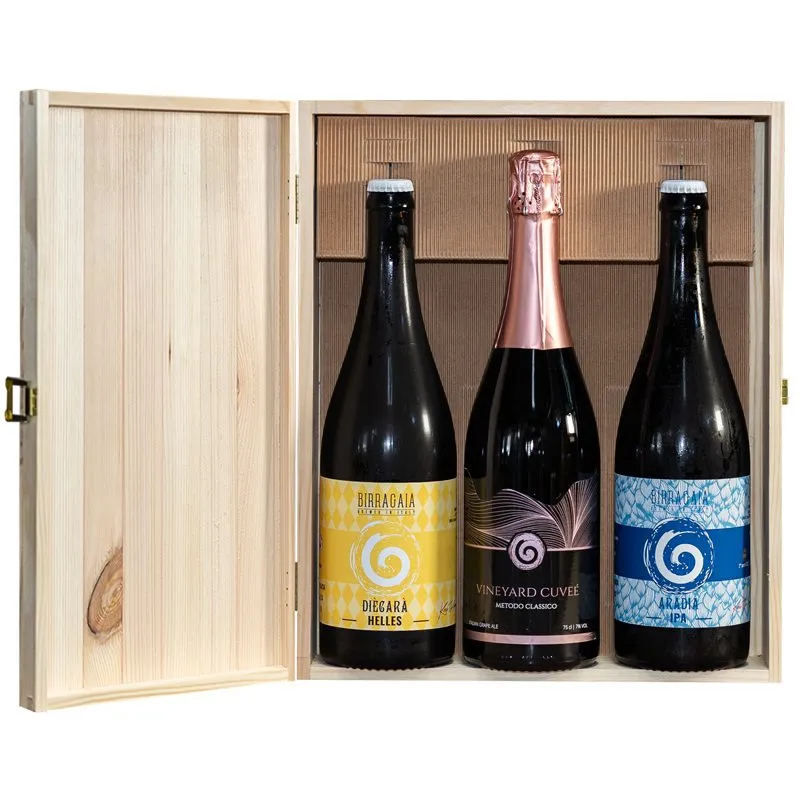 Revertis Gaia cofanetto birra 3 bottiglie 75 cl personalizzabile