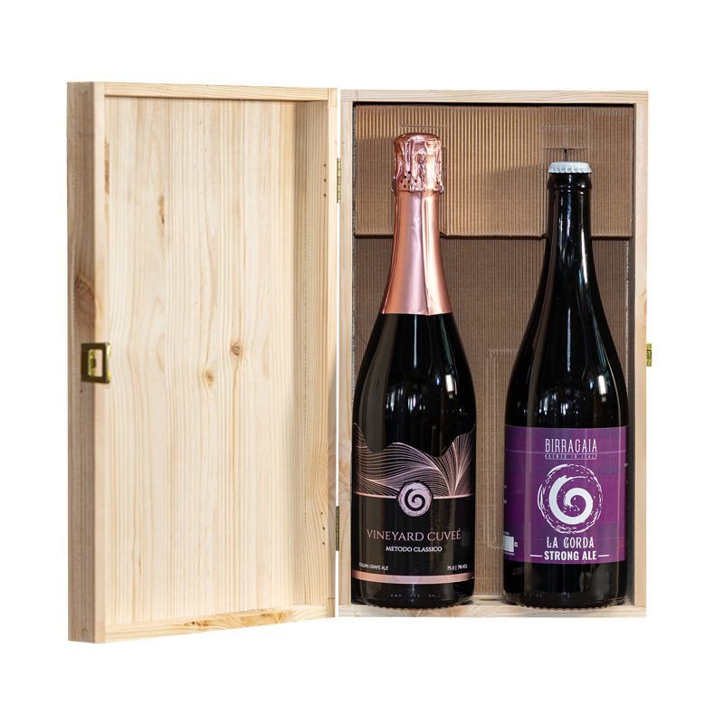 Birra Gaia cofanetto birra bottiglia 75cl 2 pezzi personalizzabile