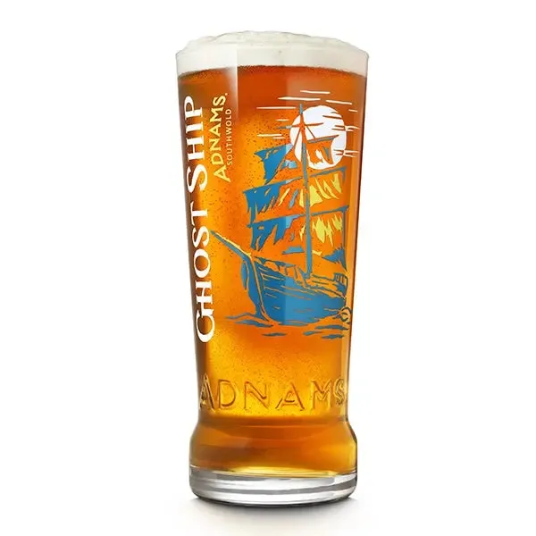 Adnams Ghost Ship bicchiere pinta box 6 pezzi inciso
