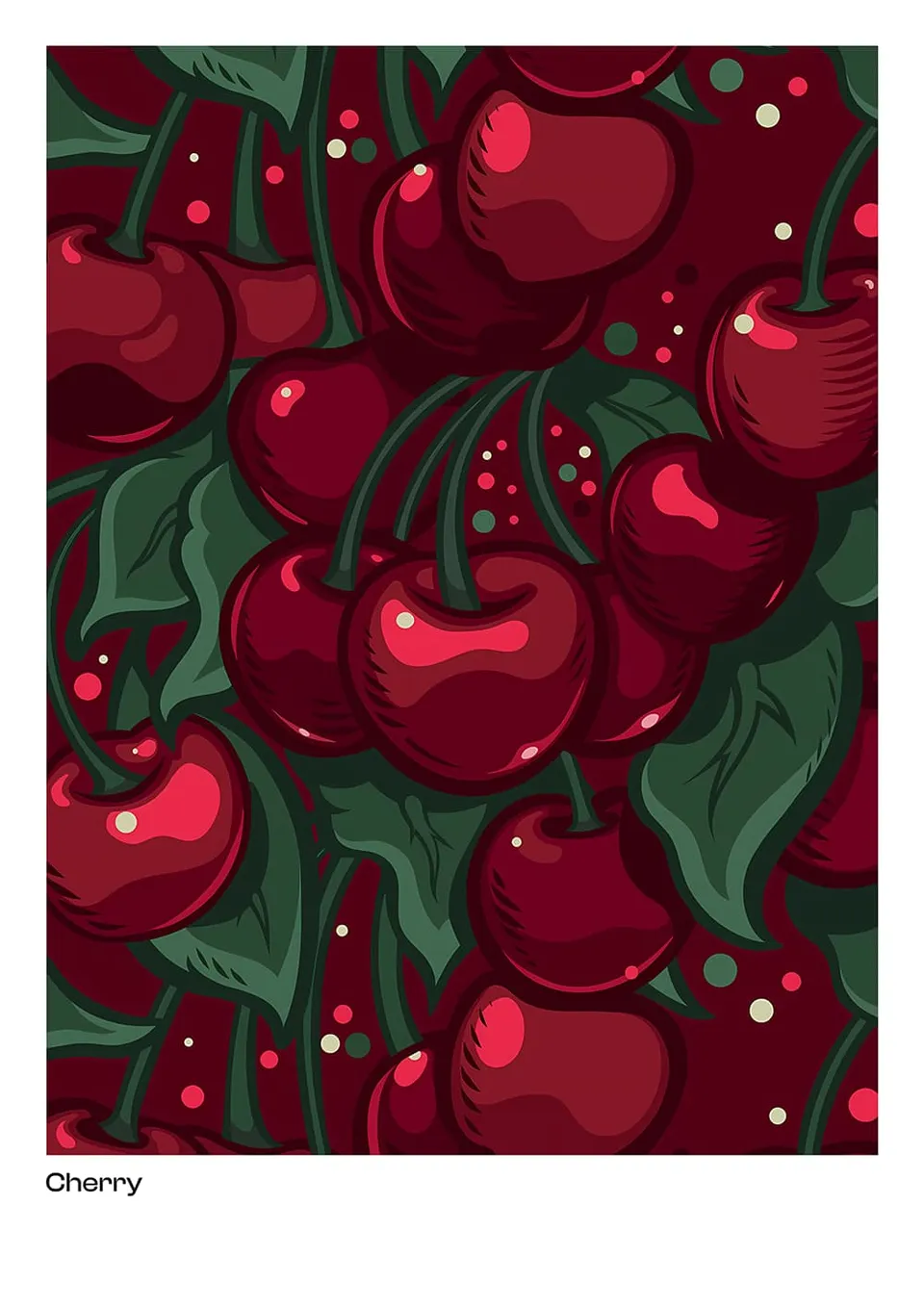 Polly's Brew Co. Cherry Stampa Parete Ciliegia
