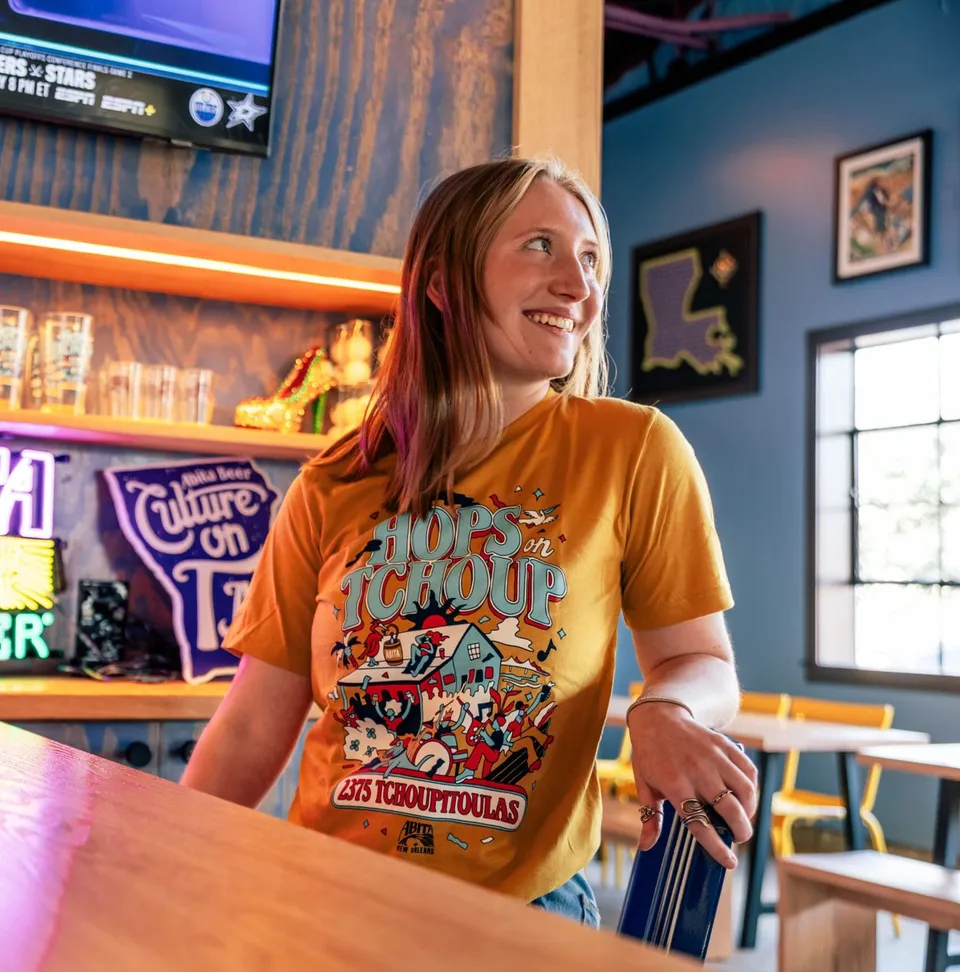 Abita Hops on Tchoup maglietta gialla