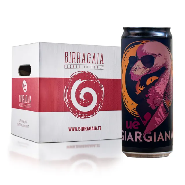 Revertis Birra Gaia Giargiana birra lattina 33 cl confezione 12