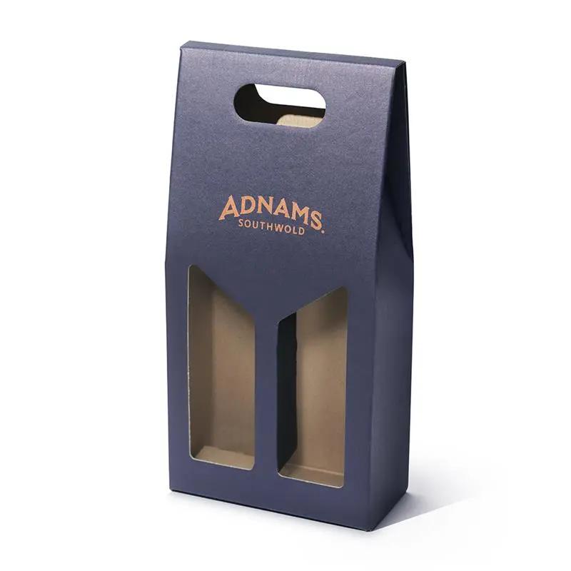 Adnams Double Gift Carrier portabottiglie 2 bottiglie blu