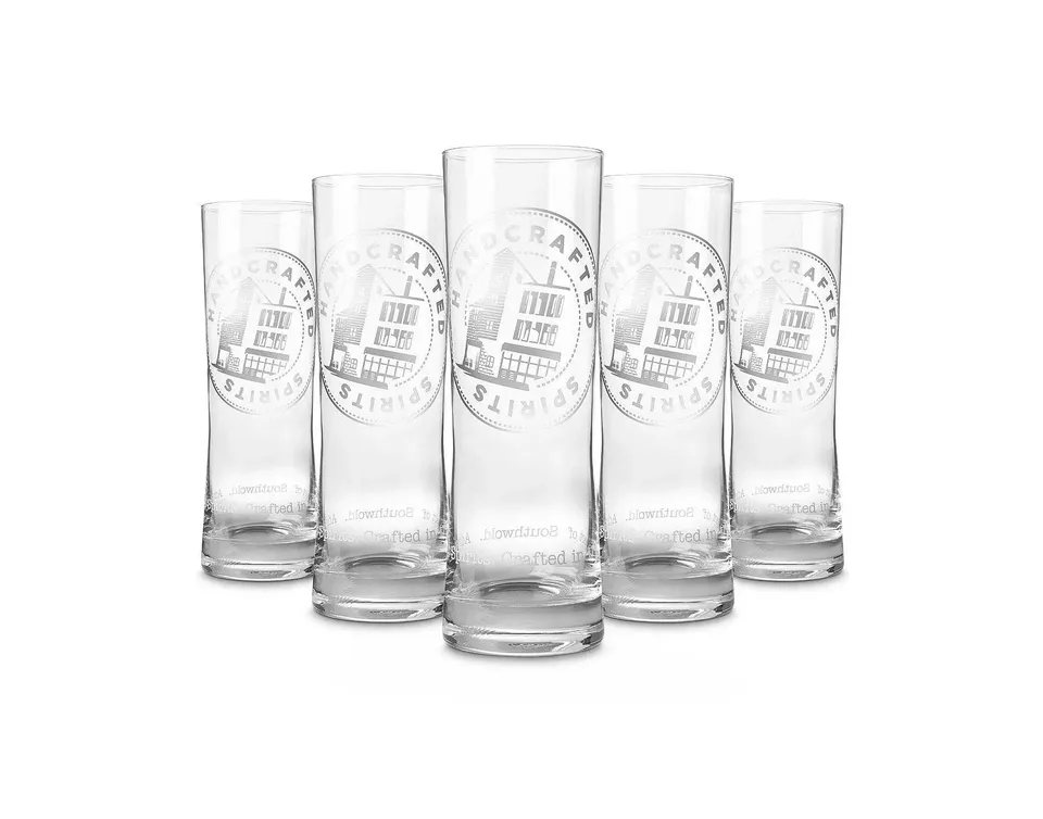 Adnams Copper House bicchieri distillati 6 pz vetro inciso