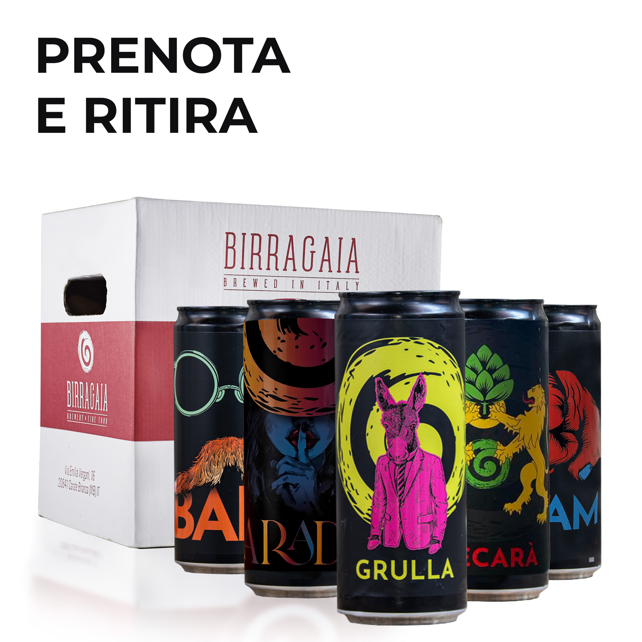 Alma Gaia Box Degustazione birra lattine 33cl prenota e ritira