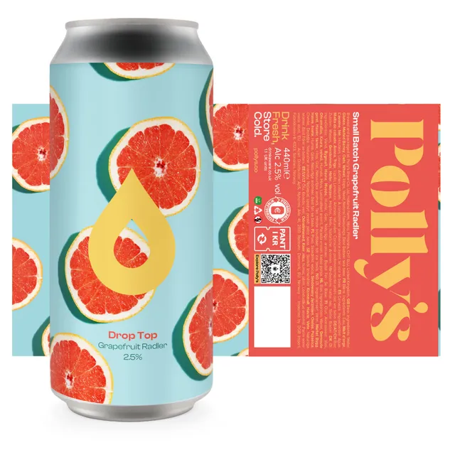 Polly's Brew Co. Drop Top birra radler pompelmo 2,5% fresca