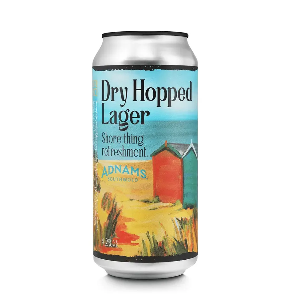 Adnams Dry Hopped lager lattina 44 cl Galaxy