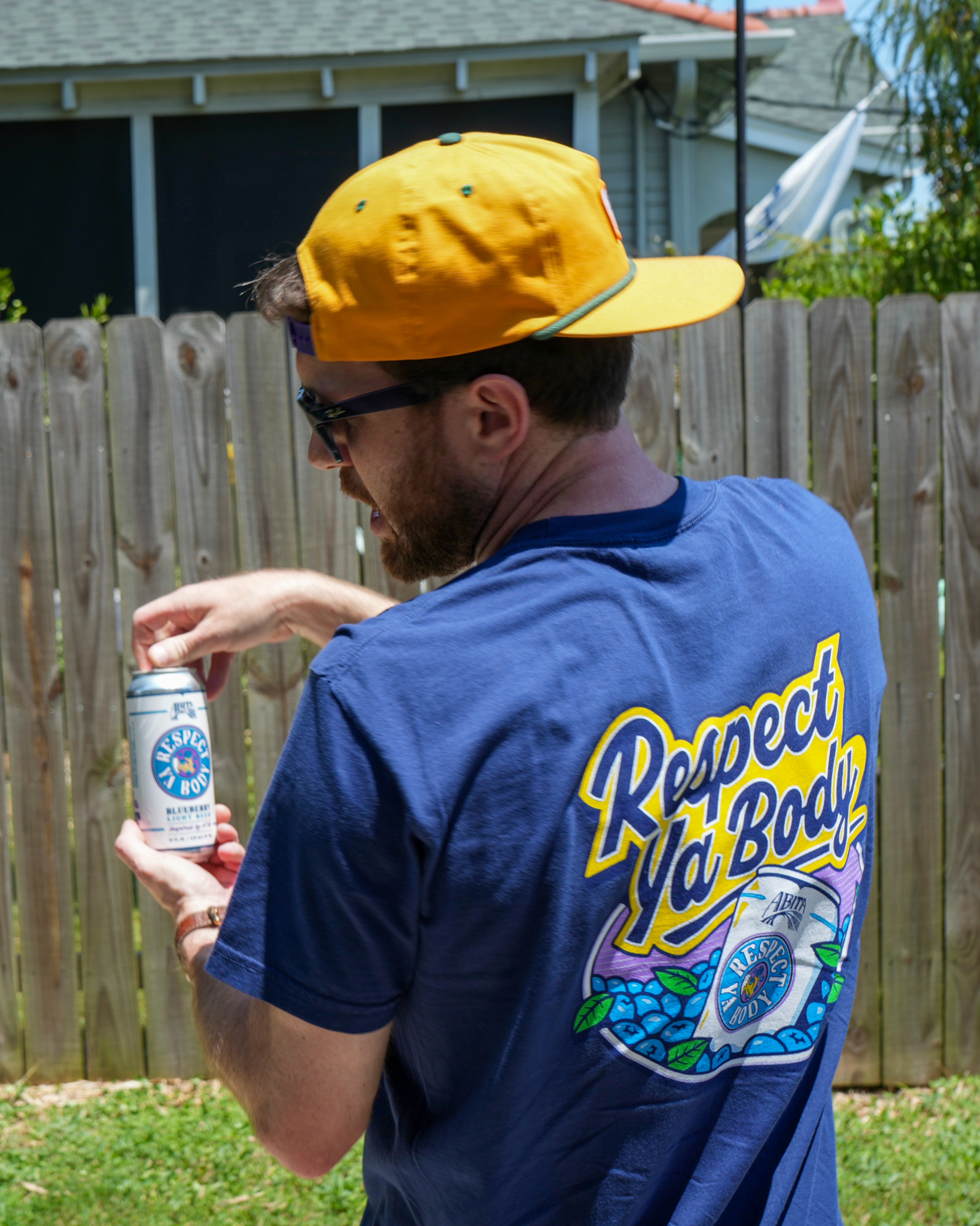 Abita Respect Ya Body maglietta navy