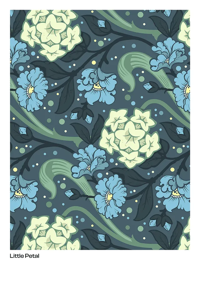 Polly's Brew Co. Little Petal stampa da parete