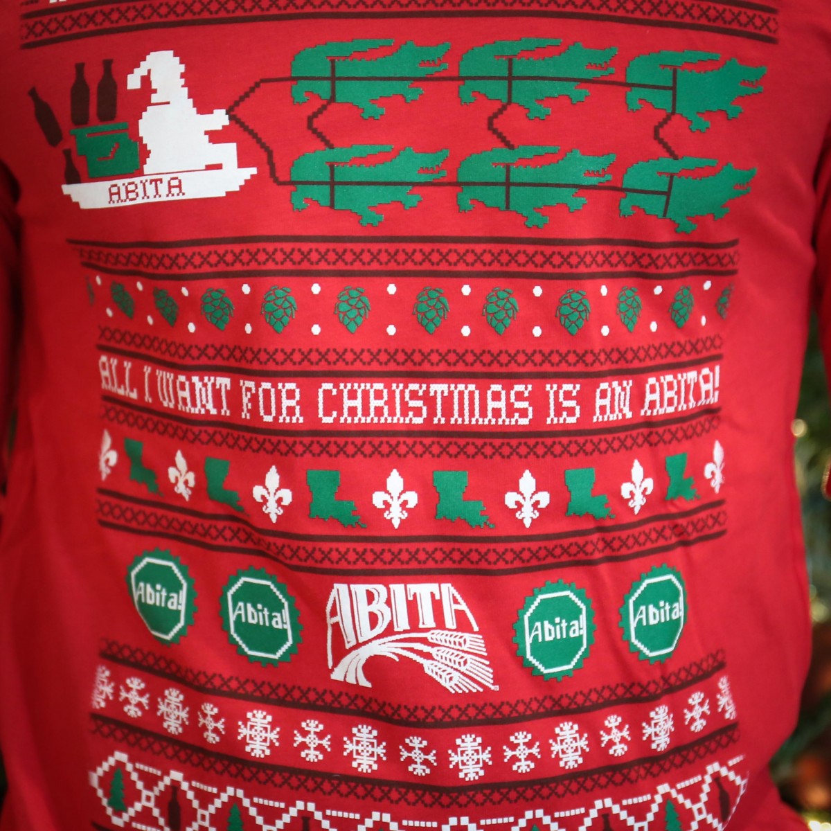 Abita Ugly Christmas Tee maglietta Natale