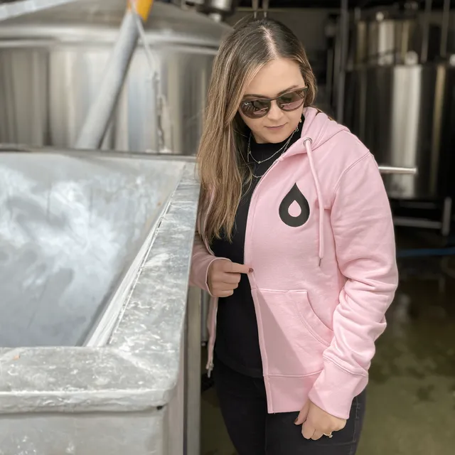 Polly's Brew Co. Female Pink felpa con cappuccio donna rosa