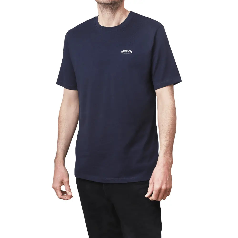 Adnams maglietta blu navy taglia L cotone bio