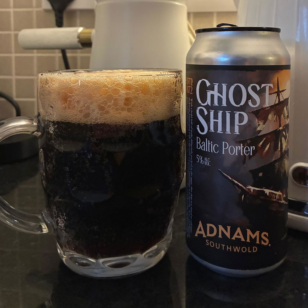 Adnams Ghost Ship Baltic Porter birra lattine 440ml