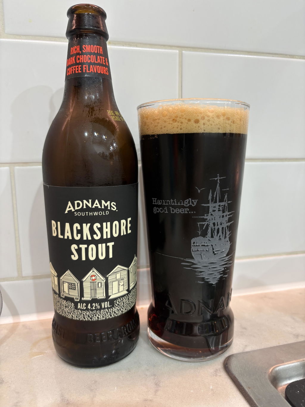 Adnams Blackshore stout 500 ml morbida avena