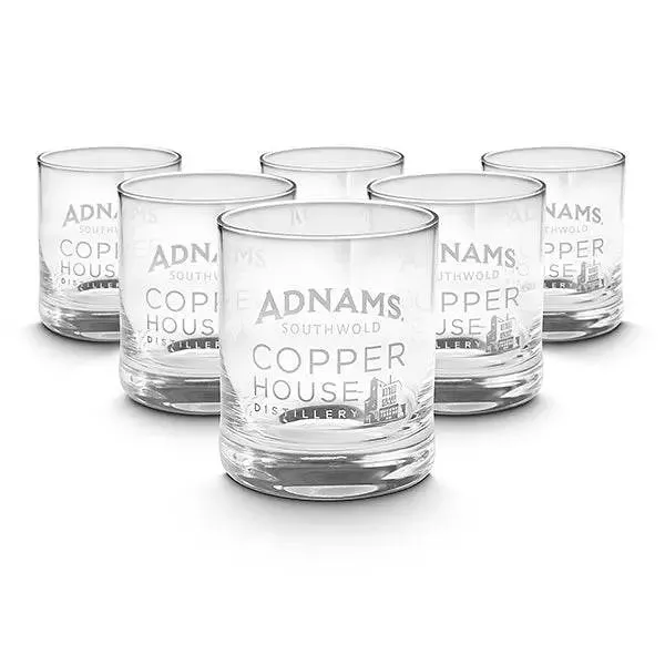 Adnams Copper House bicchieri whisky 6 pezzi vetro