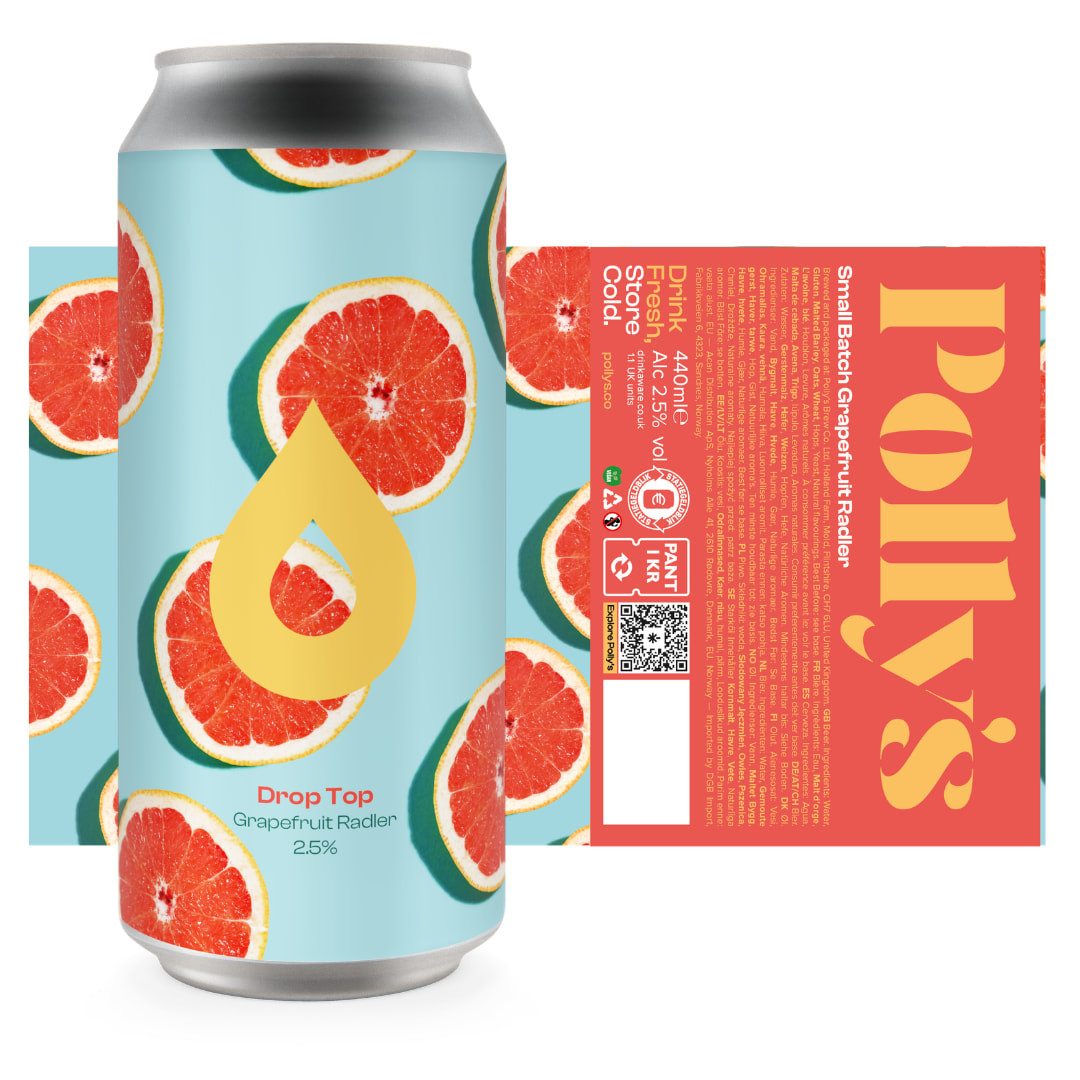 Polly's Brew Co. Drop Top birra radler pompelmo 2,5% fresca