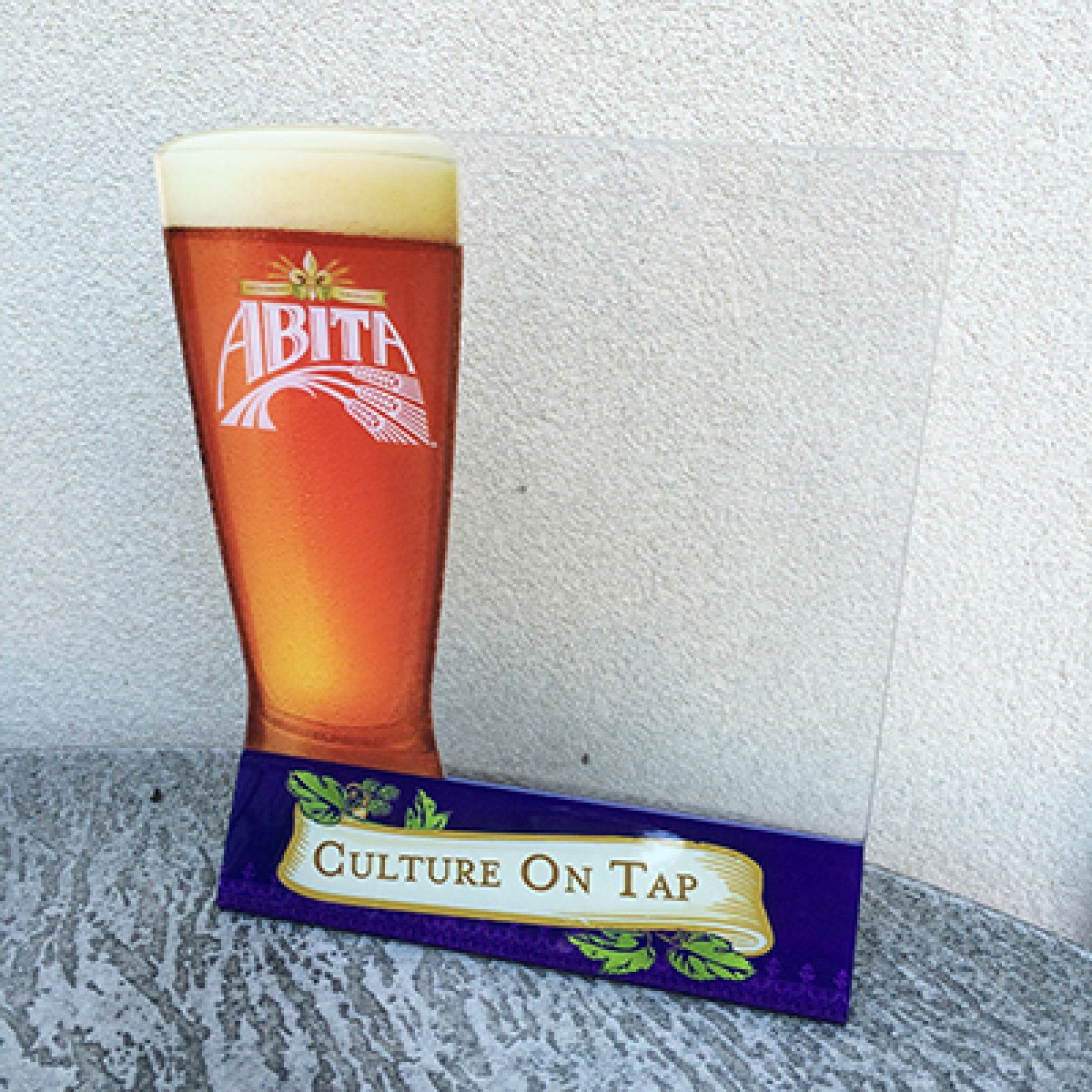 Abita Culture on Tap espositore acrilico da banco