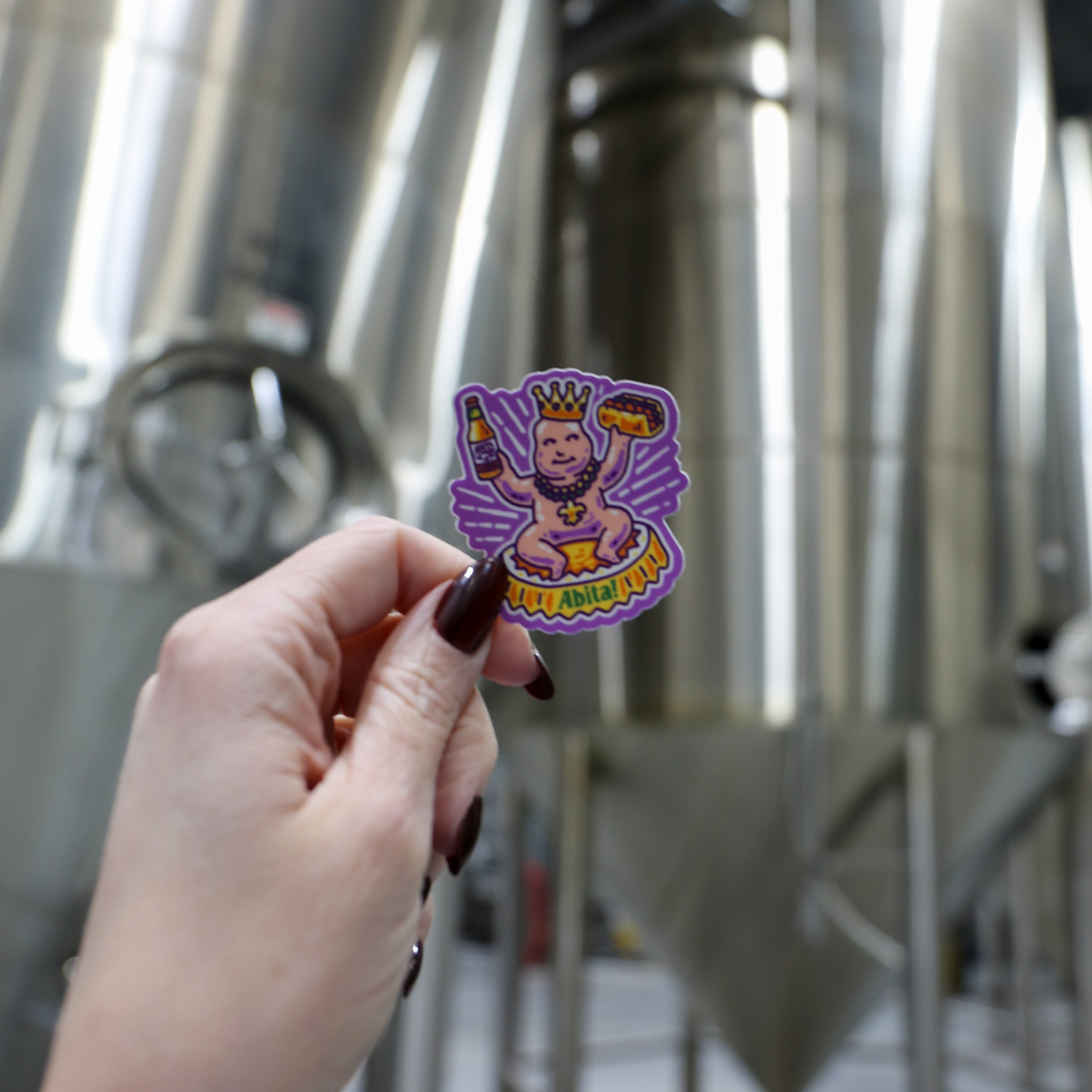 Abita King Cake Baby adesivo