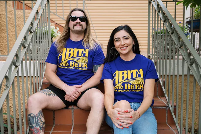 Abita Throwback maglietta Purple Gold manica corta