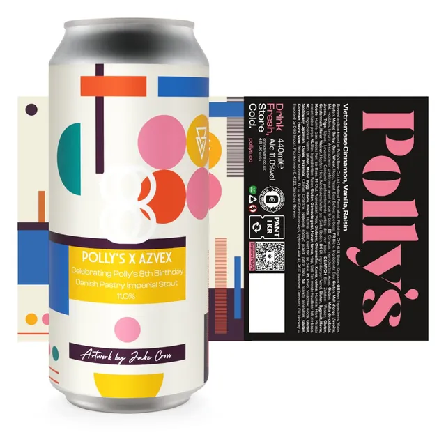 Polly's Brew Co. 8th Birthday Collab imperial stout 11% dolce