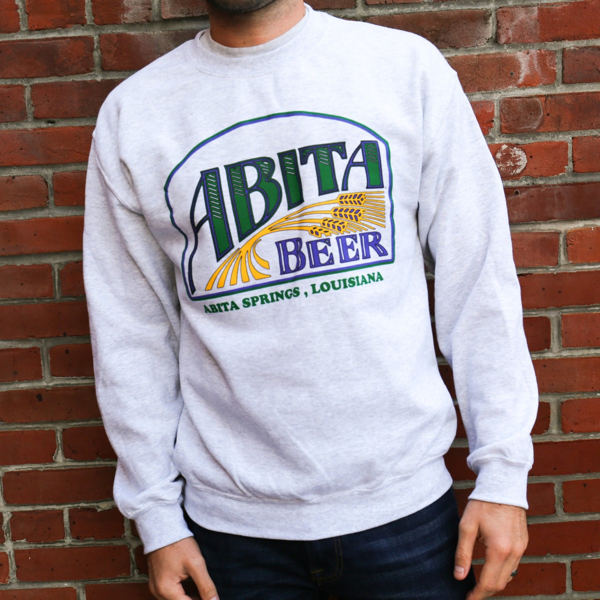 Abita Vintage felpa girocollo