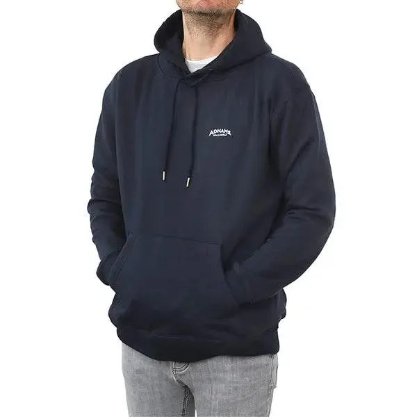 Adnams Navy Hoodie felpa con cappuccio S blu