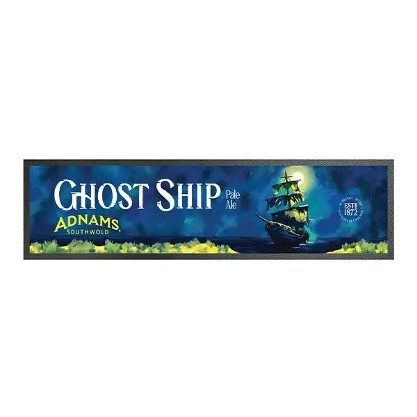Adnams Ghost Ship tappetino bar 89x24cm nero