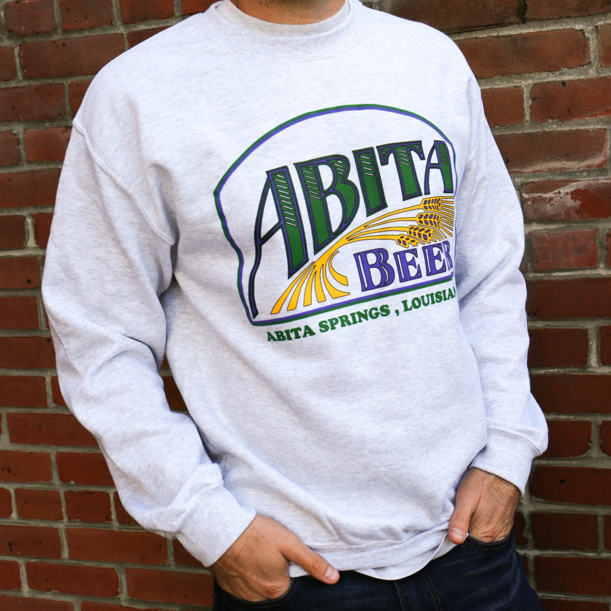 Abita Vintage felpa girocollo