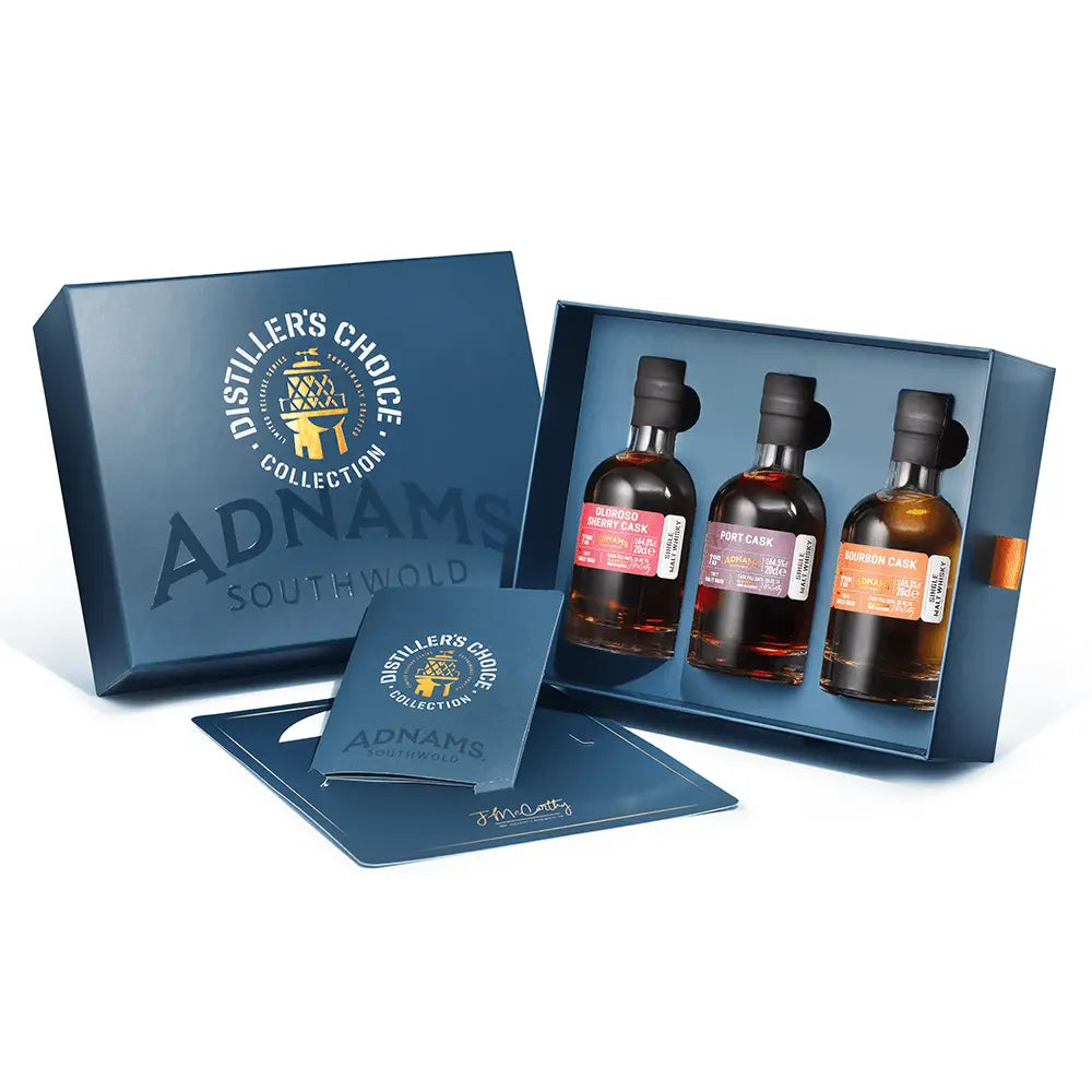 Adnams Distiller's Choice Collection set whisky 3x20cl