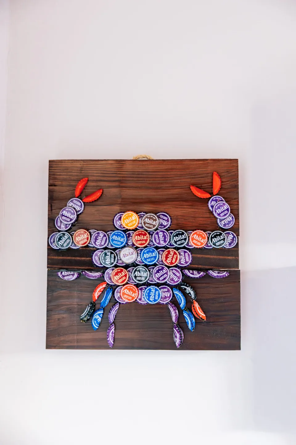 Abita Bottle Cap Art Crab quadro tappi