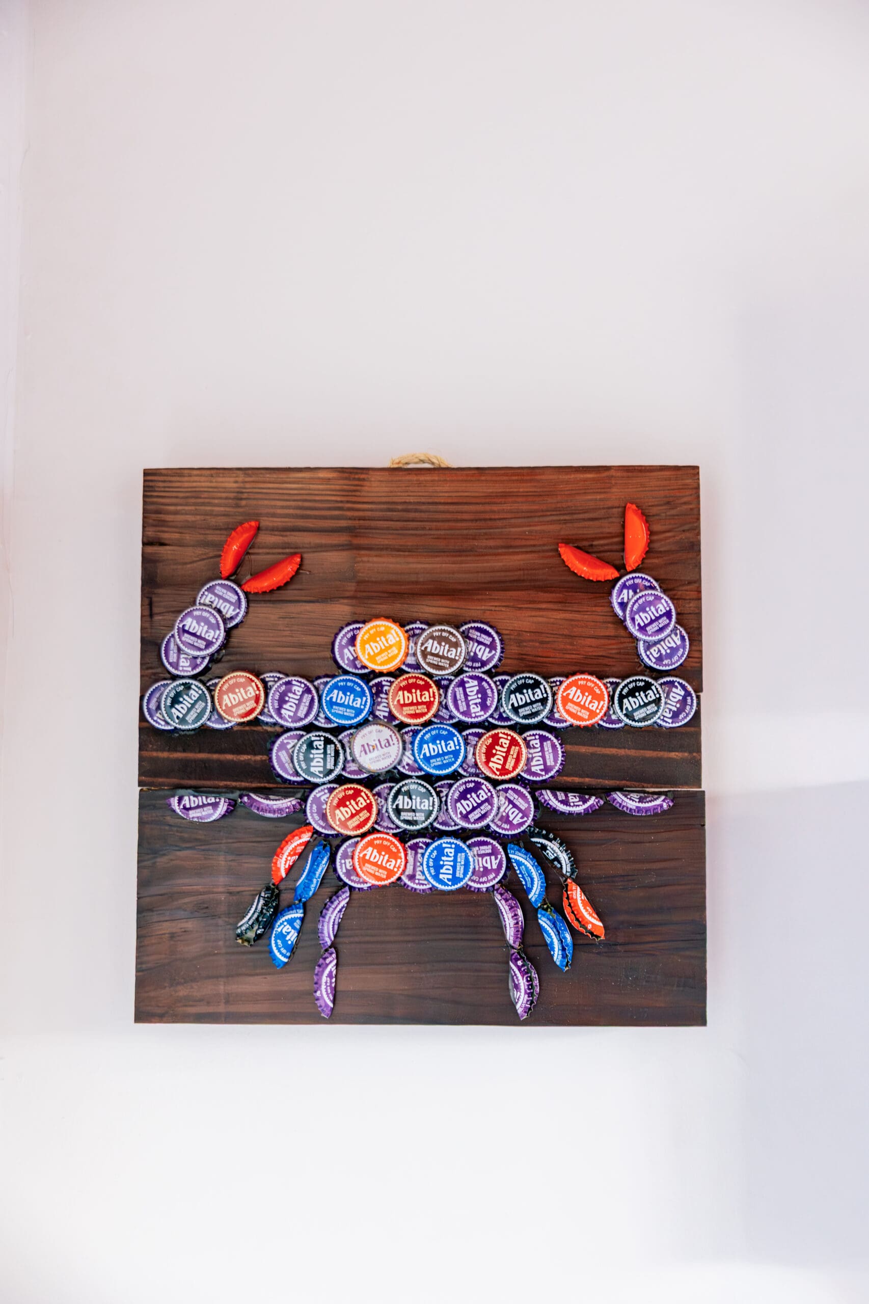 Abita Bottle Cap Art Crab quadro tappi