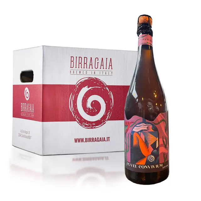 Birra Gaia Cuvée Convivium birra bottiglia 75cl confezione 6