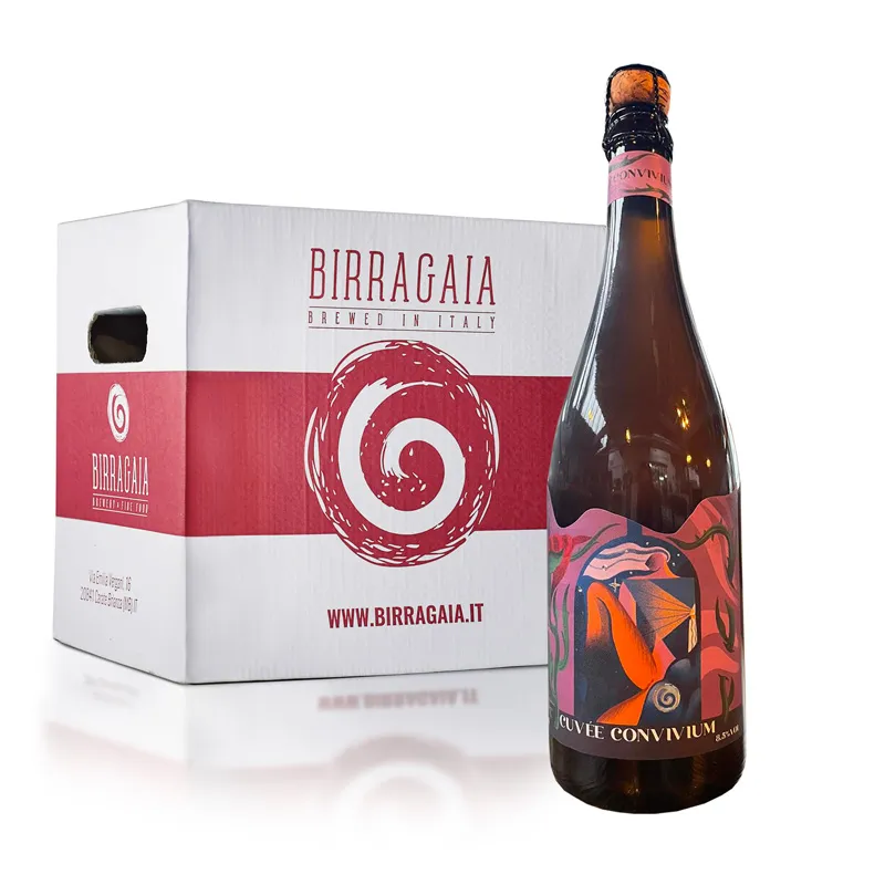 Birra Gaia Cuvée Convivium birra bottiglia 75cl confezione 6