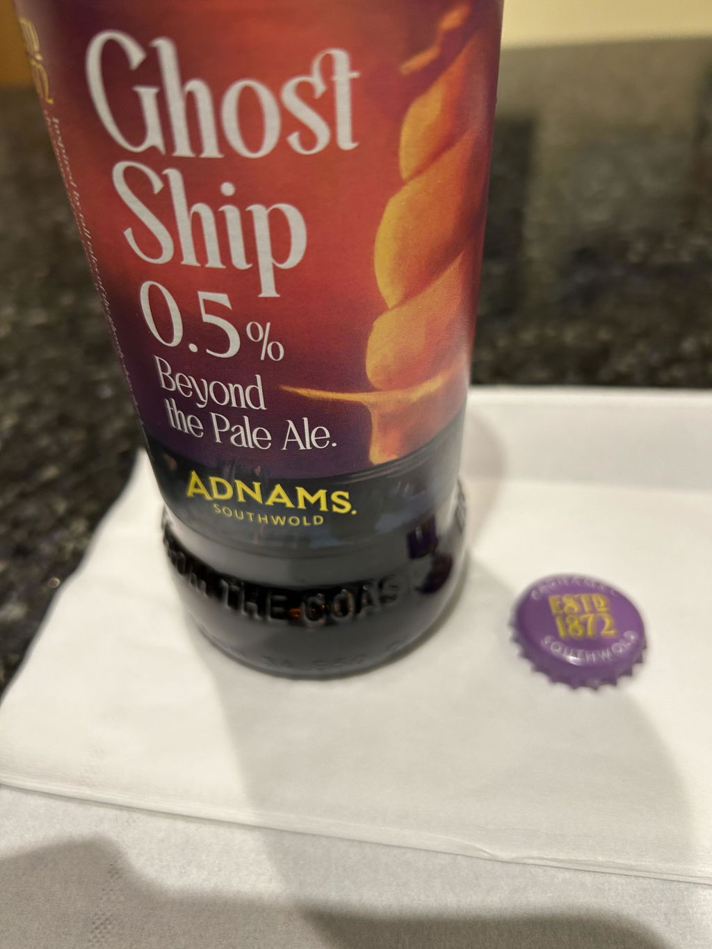 Adnams Ghost Ship birra analcolica 0,5% 500 ml agrumi