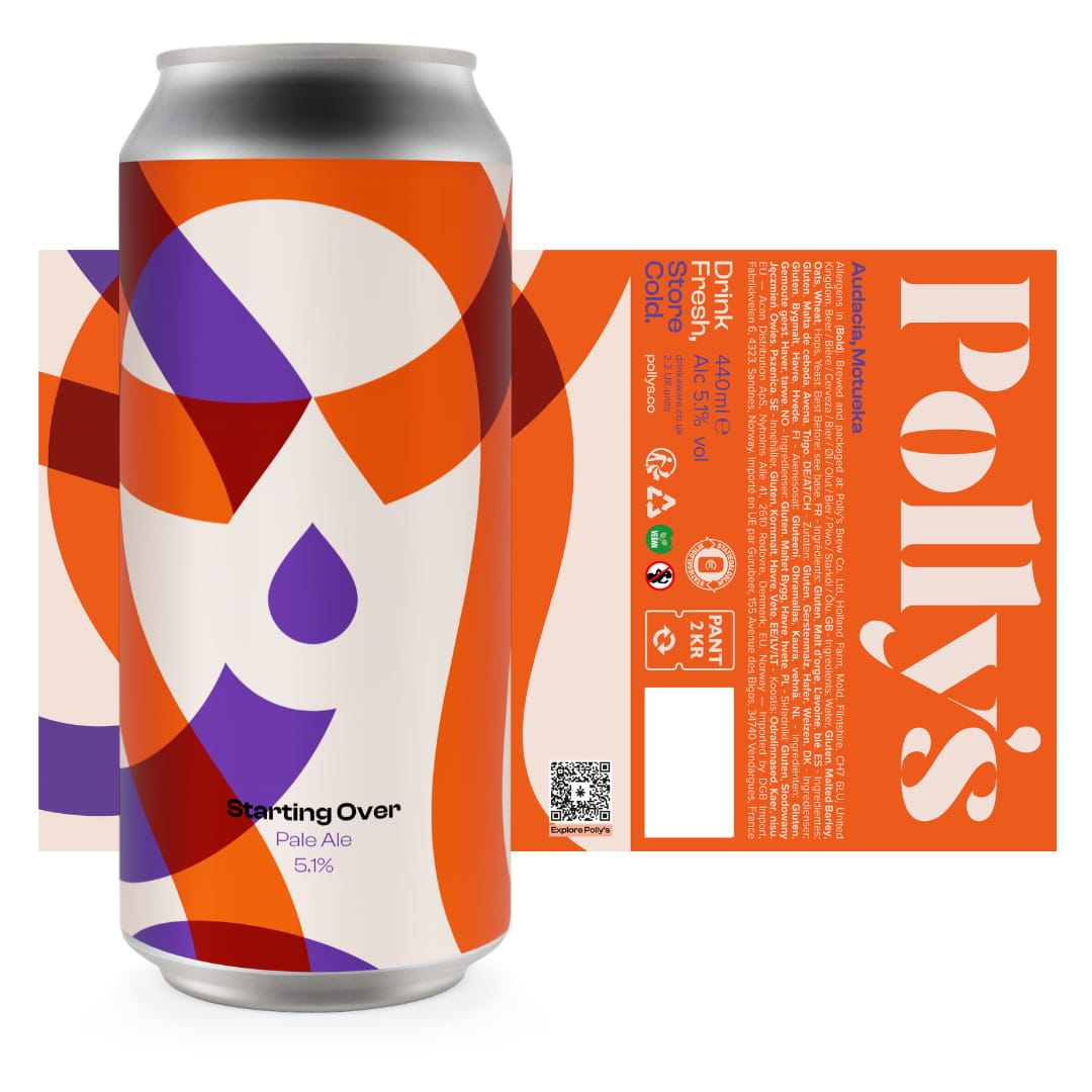 Polly's Brew Co. Starting Over pale ale 5,1% hazy