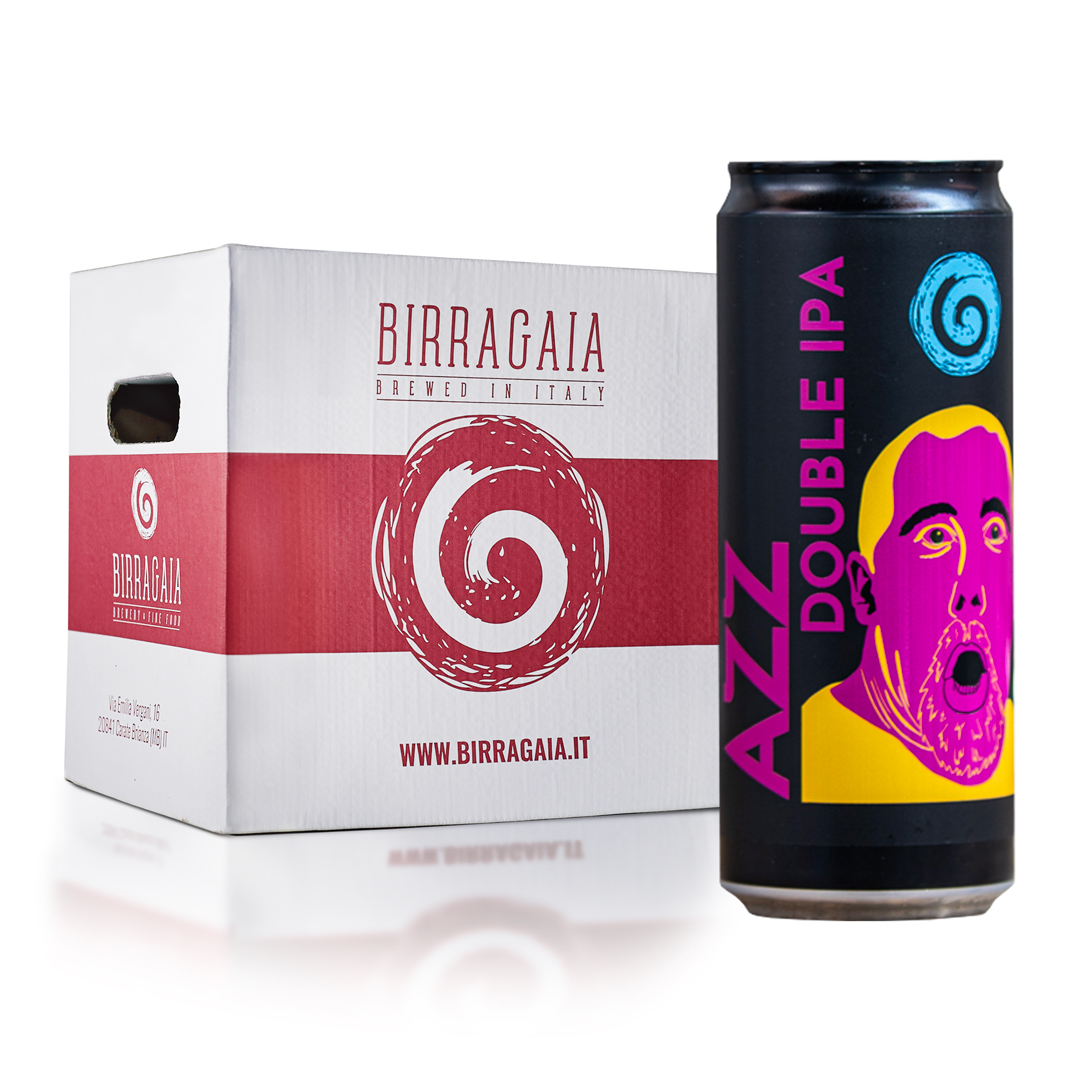 Birra Gaia Azz birra artigianale in lattina 33 cl confezione 12