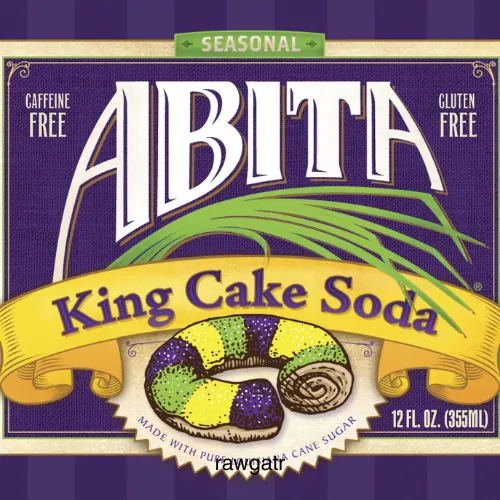 Abita King Cake Soda 6 Bottiglie Gusto Dolce